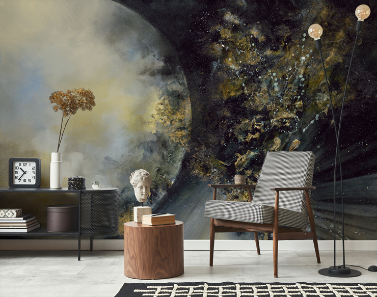 Modern wallpaper installation project 1